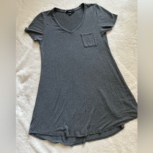 NWOT Lulu’s Grey Shirt Dress, Size L